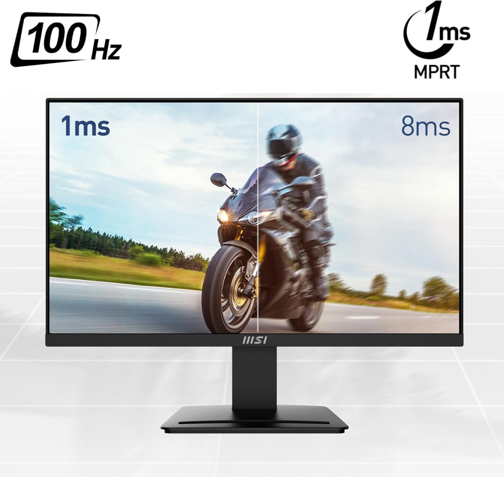 MSI PRO MP2412 24 Inch FHD 100Hz VA Panel 113% 1ms Adaptive Sync Business Monitor