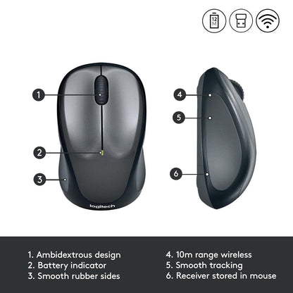 LOGITECH WIRELESS MOUSE M235 - COLT GLOSSY