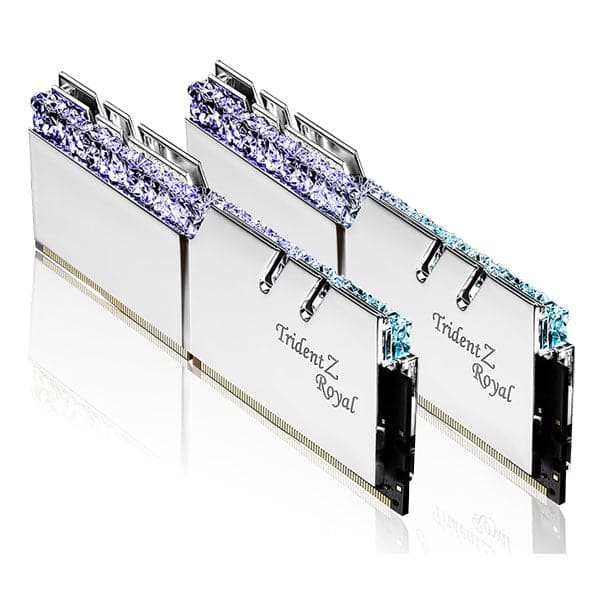 G.SKILL Trident Z Royal 32GB ( 16GB x 2 ) 3200MHz DDR4 RGB RAM ( Silver ) ( CL16 )