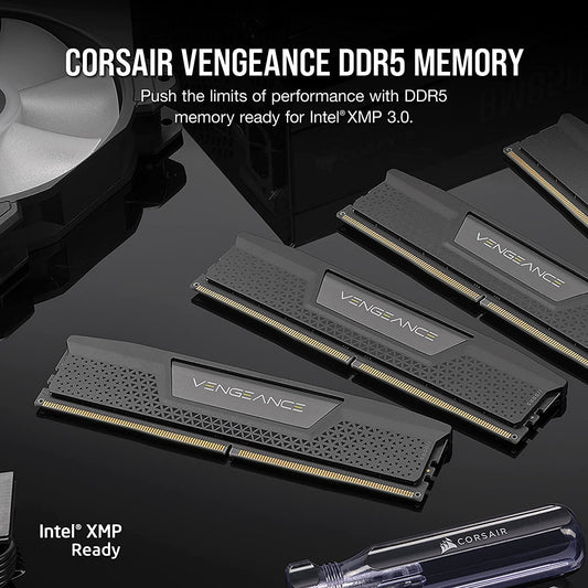 CORSAIR VENGEANCE 64GB (2X32GB) DDR5 DRAM 6000MT/S CL40 MEMORY KIT BLACK CMK64GX5M2B6000C40