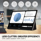VIEWSONIC PORTABLE TOUCH MONITOR TD1655, 15.6 INCH(39.624 CM) 1920 X 1080 PIXELS LED WITH IPS PANEL, 10 POINT CAPACITIVE TOUCH SCREEN, FRAMELESS, 2 WAY POWERED 60W USB C, DUAL SPEAKERS(METALIC SILVER)