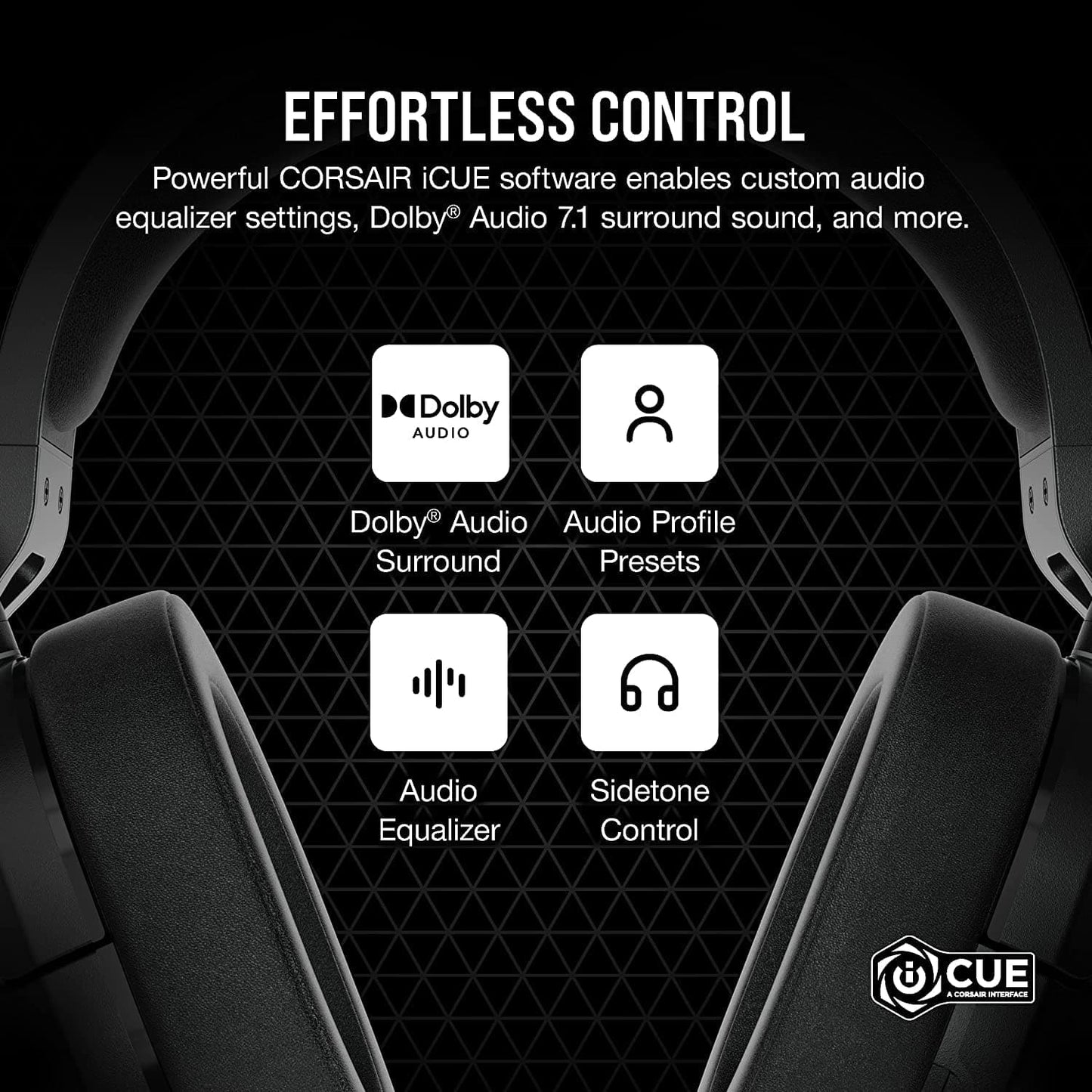 CORSAIR HS55 Wired 7.1 Surround Gaming Headphone With Mic ( Carbon ) ( PC/Mobile/PS )