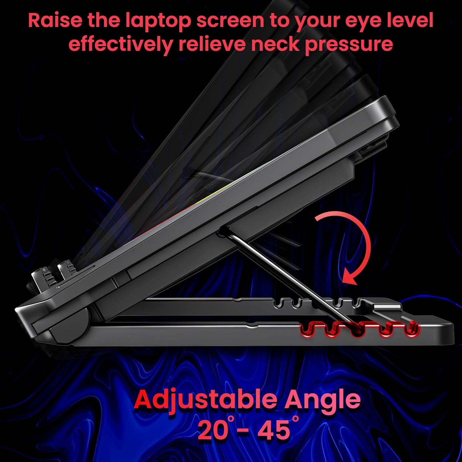 ANT ESPORTS NC281 GAMING LAPTOP COOLING PAD WITH 2 FANS