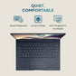 ASUS ZENBOOK 14, INTEL CORE ULTRA 7, 14 INCH 3K OLED 16:10 120 HZ, THIN & LIGHT LAPTOP, BUILT-IN AI (32GB RAM/1 TB//WIN 11/OFFICE 2021/BACKLIT/TOUCHSCREEN/75WHR /PONDER BLUE/1.28 KG), UX3405MA-PZ762WS
