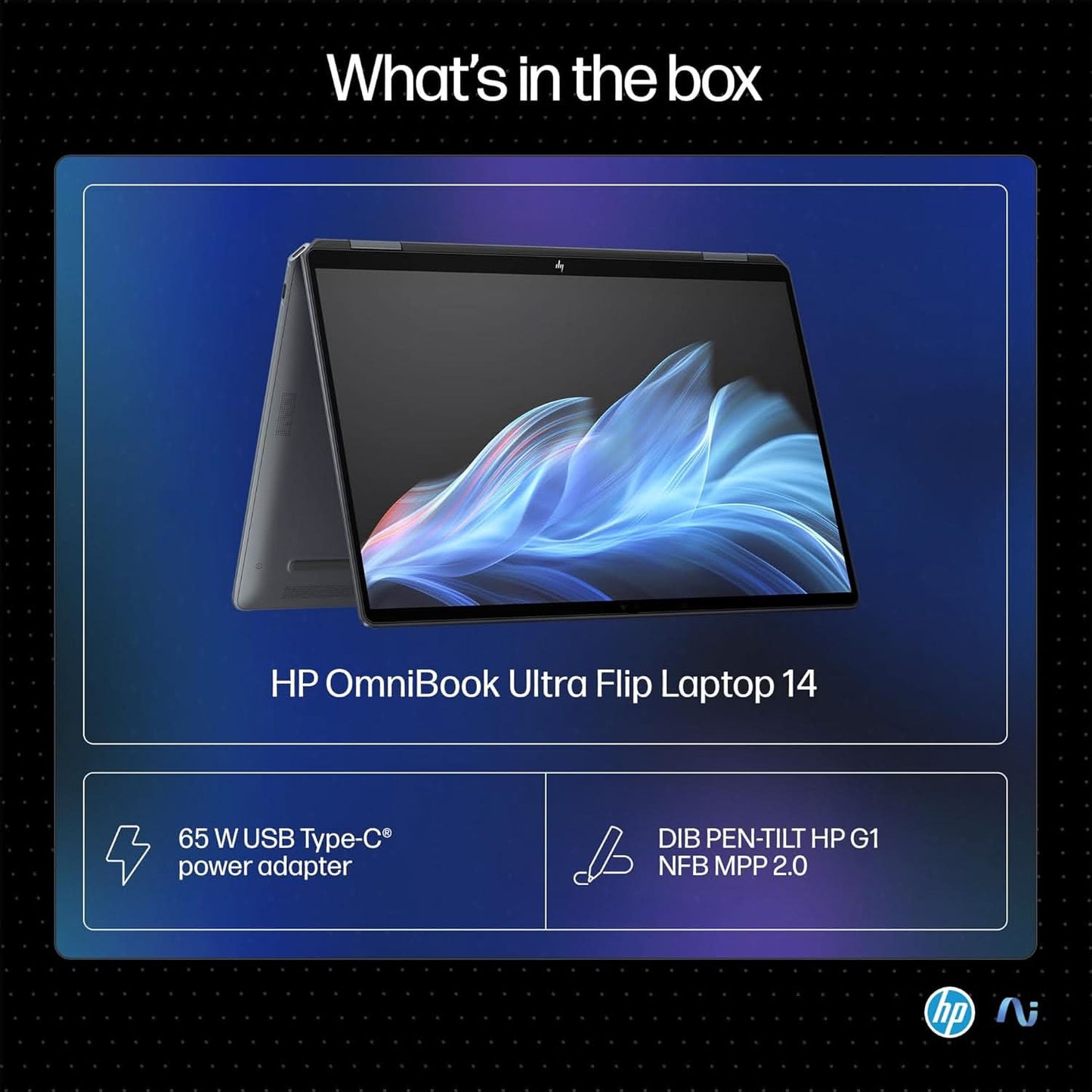 HP OMNIBOOK ULTRA FLIP NEXT GEN AI PC ULTRA 7(16GB RAM/1TB SSD/2.8K OLED 16:10 90% STBR TOUCHSCREEN 500 NITS/WINDOWS 11/9MP CAMERA/POLY STUDIO/BACKLIT KB/MSO/14 INCH (35.6CM)/GRAY/1.34KG) FH0026TU LAPTOP