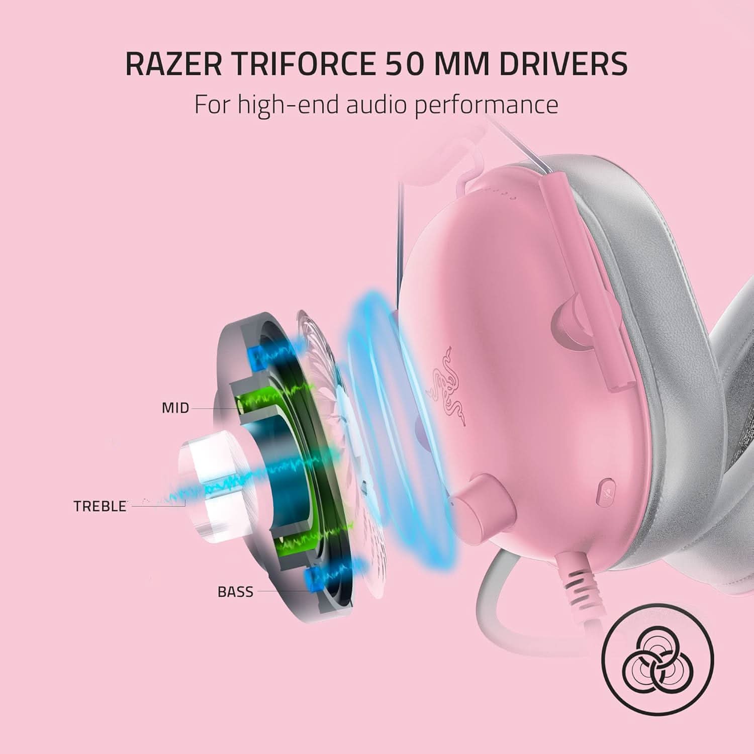 RAZER BLACKSHARK V2 X - WIRED GAMING HEADSET - QUARTZ RZ04-03240800-R3M1