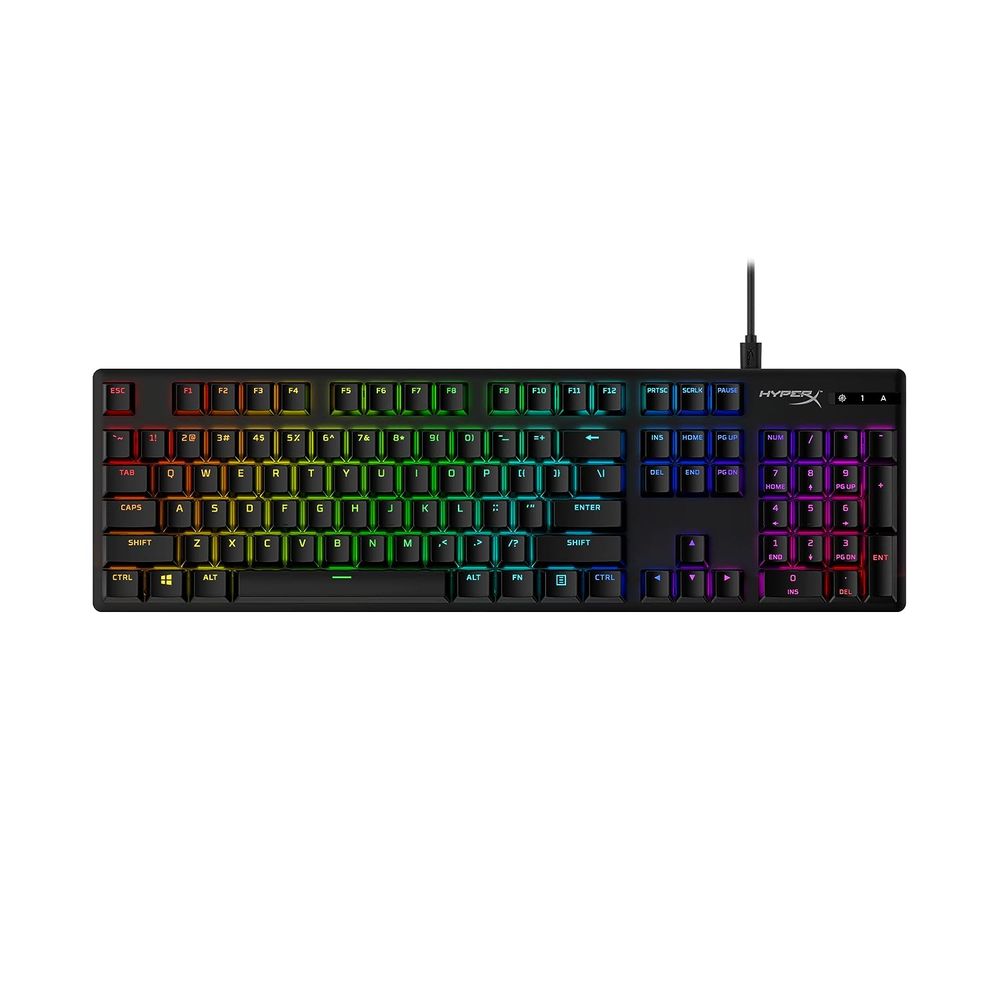 HYPERX PBT Keycaps (Black) Full Key Set - English (US)