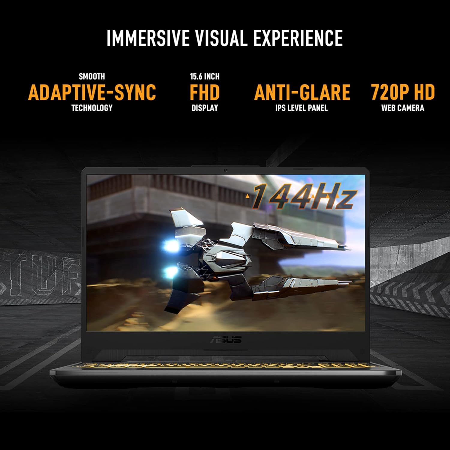 ASUS TUF GAMING A15, GAMING LAPTOP, AMD RYZEN 5 7535HS, RTX 3050 GPU (16GB/512GB/39.62 CMS (15.6) FHD/WINDOWS 11 HOME) FA566NC-HN083WS