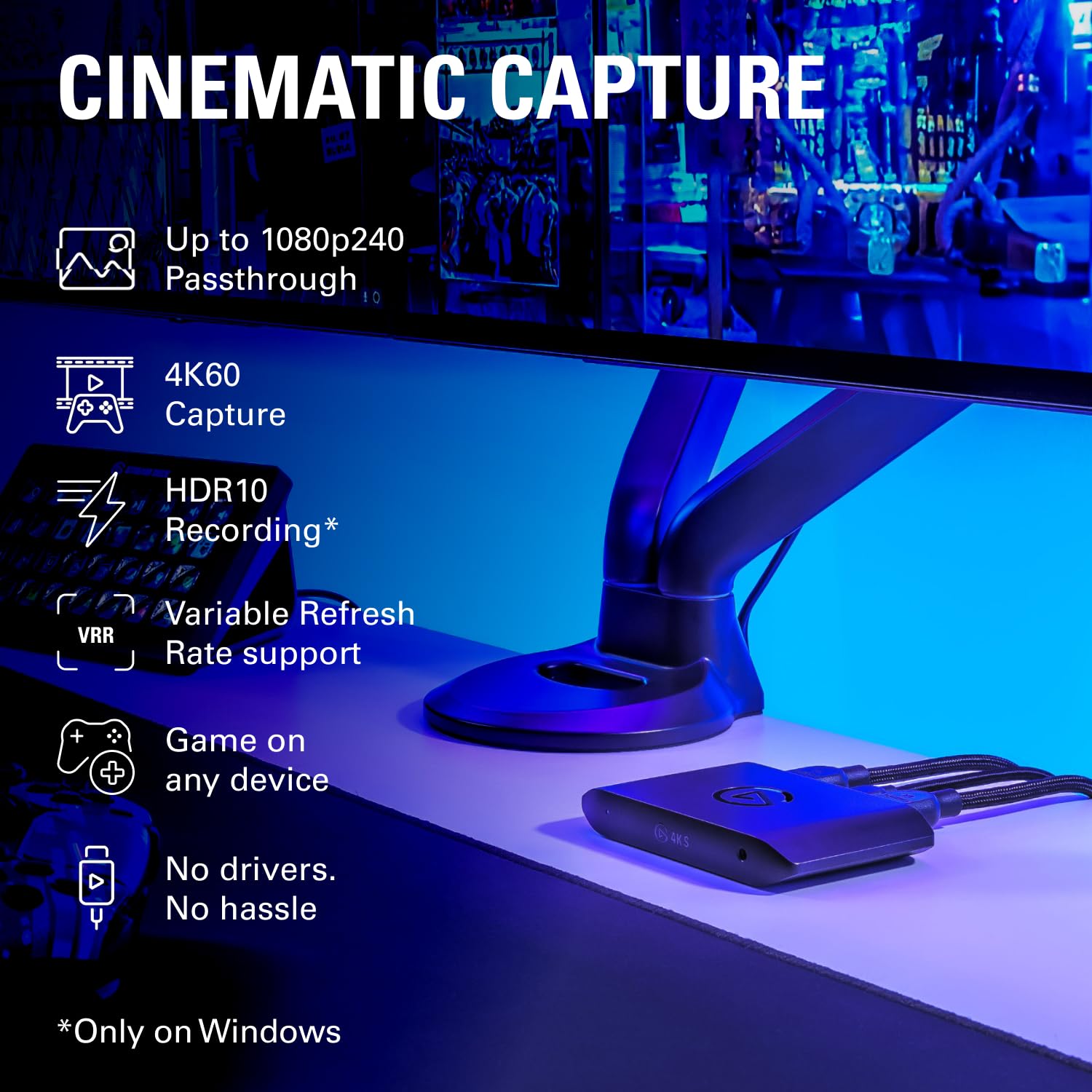 ELGATO 4K S EXTERNAL CAPTURE CARD 10GBR9901