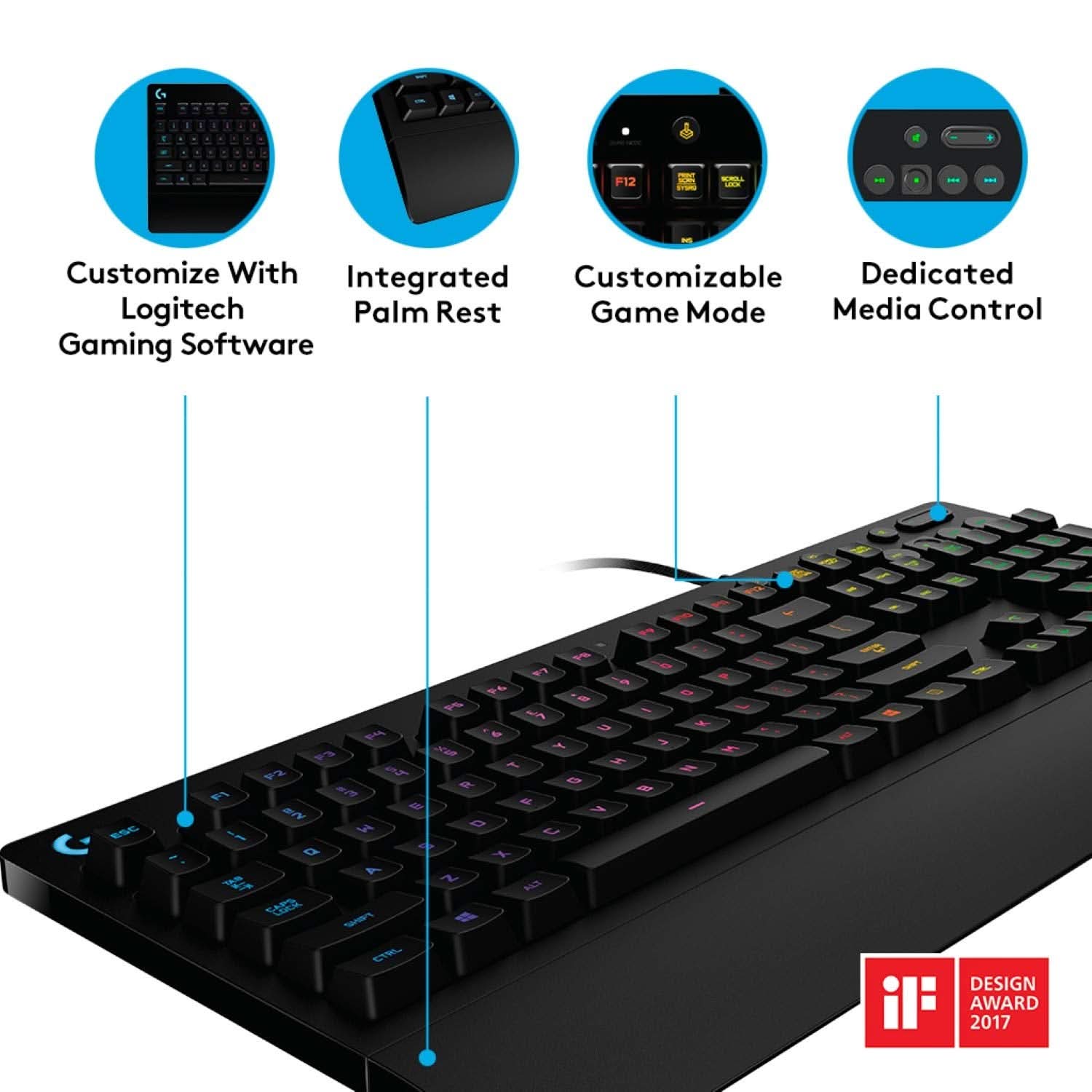 LOGITECH G213 PRODIGY GAMING KEYBOARD