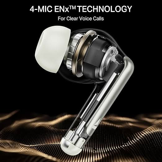 Boat Airdopes 141 Elite ANC TWS Ear Buds Wireless Earphones with mic (White)