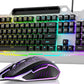 AULA T102 Full Size Membrane Wired Gaming Keyboard and Mouse Combo ( Grey )