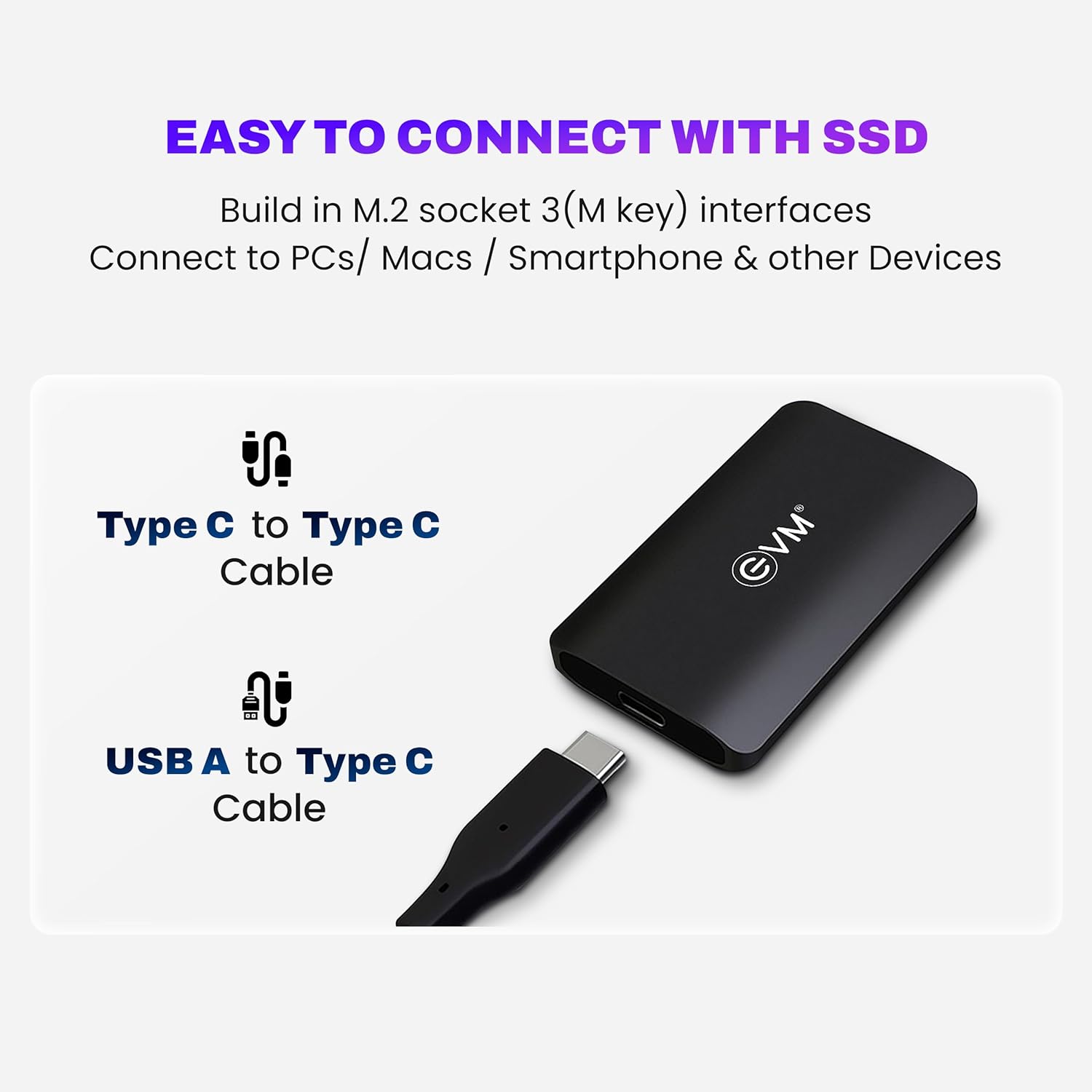 EVM ENSAVE EXTERNAL SSD 1TB EPSSD/1TB)