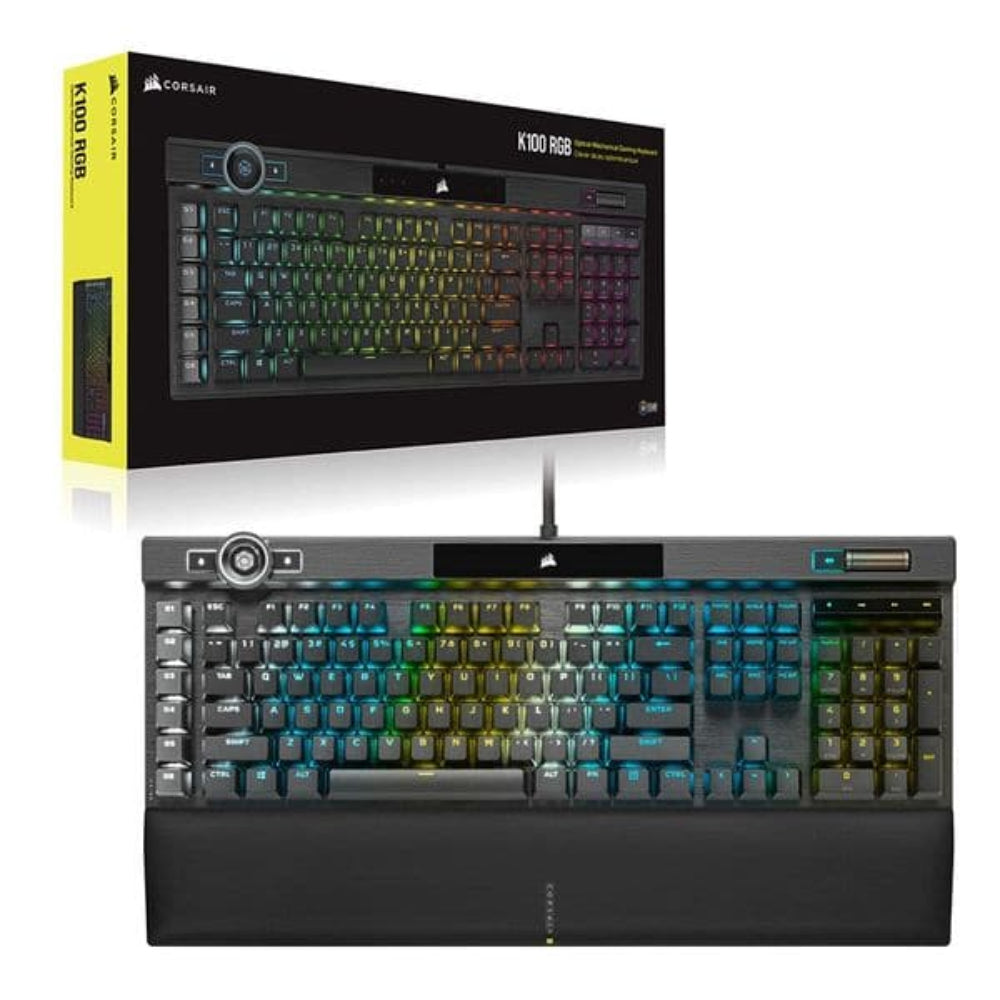 CORSAIR K100 Full Size Mechanical Wired Gaming Keyboard ( Black ) ( CH-912A01A-NA )