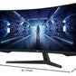 Samsung 34 Inch WQHD Odyssey G5 Curved Gaming Monitor