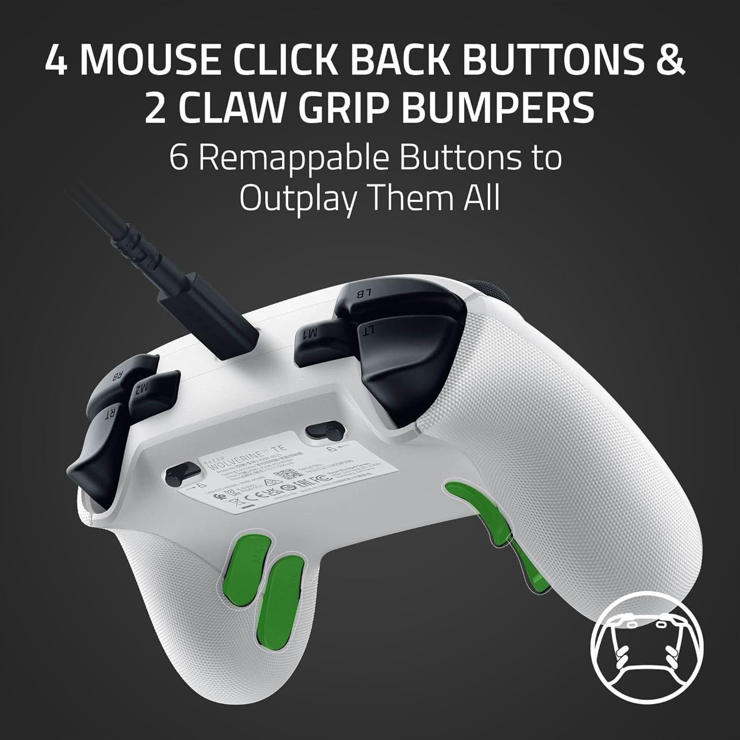 RAZER WOLVERINE V3 TOURNAMENT EDITION - WIRED GAMING CONTROLLER FOR XBOX WHITE RZ06-05210200-R3M1