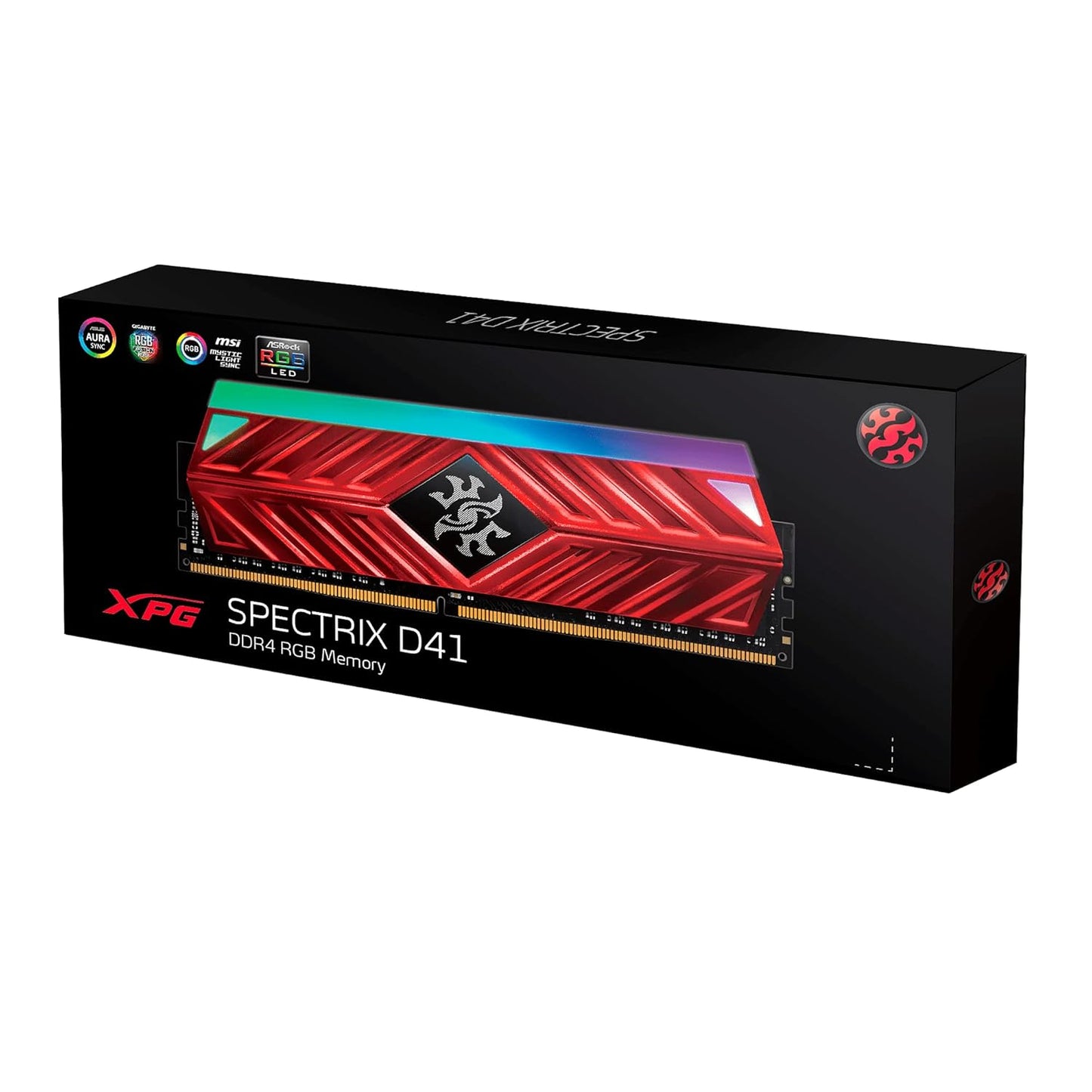ADATA XPG 8GB D4 3200MHZ D41 RGB DESKTOP AX4U32008G16A-ST41