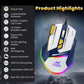 ANT ESPORTS GM333 WIRED OPTICAL ERGONOMIC DESIGN GAMING MOUSE RED/YELLOW BLACK