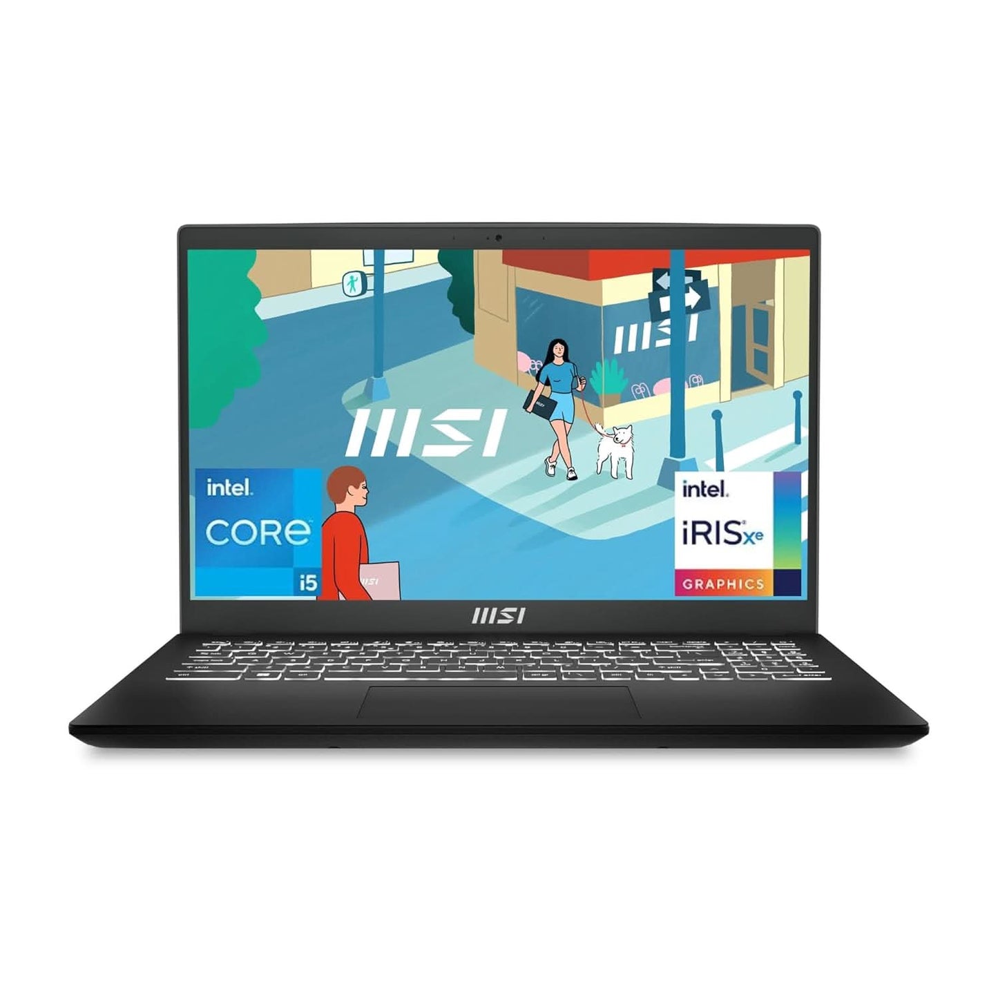 MSI MODERN 15 B13M-289IN 9S7-15H112-289 [CI5-1335U 13TH GEN/16GB/512GB SSD/WIN11 HOME/15.6 INCH/INTEGRATED GRAPHICS /1 YEAR(S)/BLACK]