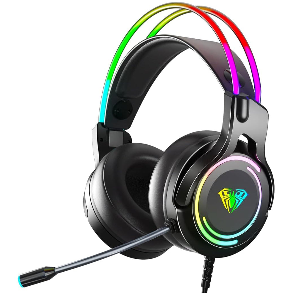 AULA S506 Wired Stereo 3.5mm Gaming Headphone ( Black ) ( S506B )