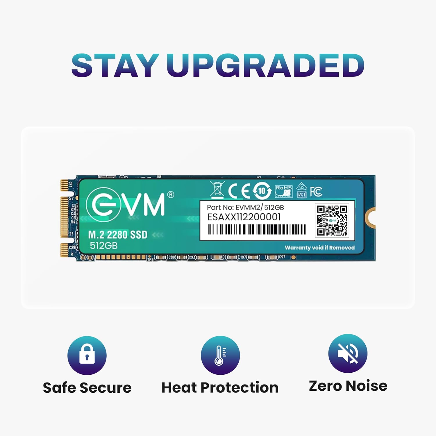 EVM 512GB M.2 INTERNAL SATA SSD EVMM2/512GB