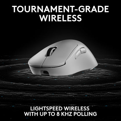 LOGITECH G PRO X SUPERLIGHT 2 DEX LIGHTSPEED WIRELESS GAMING MOUSE WHITE