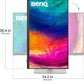 BENQ PD2730S 27 5K MONITOR, 90W THUNDERBOLT 4 DAISY CHAIN MONITOR WHITE