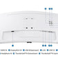 Samsung 34 Inch ViewFinity S6 Curved Monitor with Thunderbolt 4 Ultrawide WQHD Monitor LS34C650TAWXXL
