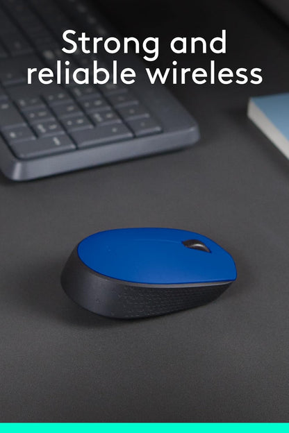 LOGITECH WIRELESS MOUSE M171 BLUE MOUSE