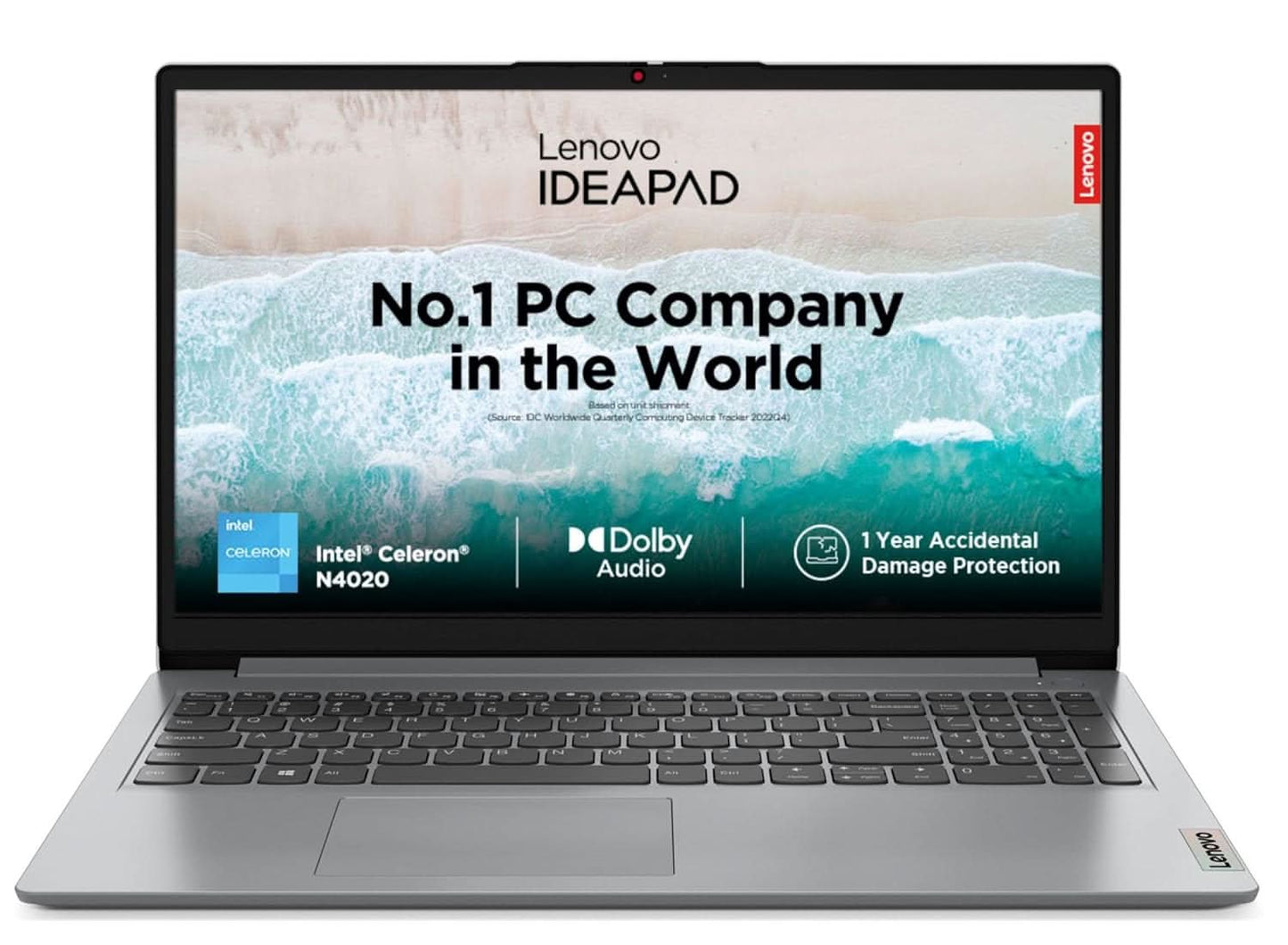 LENOVO IDEAPAD SLIM 1 INTEL CELERON N4020 15.6 INCH (39.6CM) THIN & LIGHT LAPTOP (8GB RAM/512GB SSD/WINDOWS 11 HOME/OFFICE HOME & STUDENT 2021/1YR ADP FREE/GREY/1.3KG), 82V700KHIN