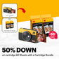 KODAK MINI SHOT 2 RETRO 4PASS 2-IN-1 INSTANT CAMERA AND PHOTO PRINTER (2.1X3.4 INCHES) + 68 SHEETS BUNDLE, YELLOW