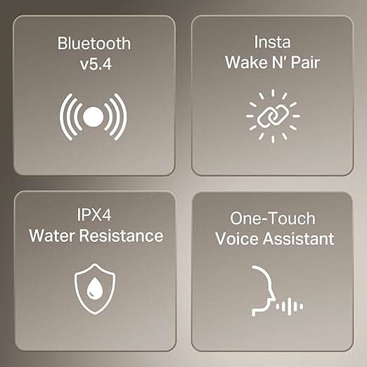 Boat Airdopes 148 Gen 2 TWS Ear Buds Wireless Earphones with mic (Active White)