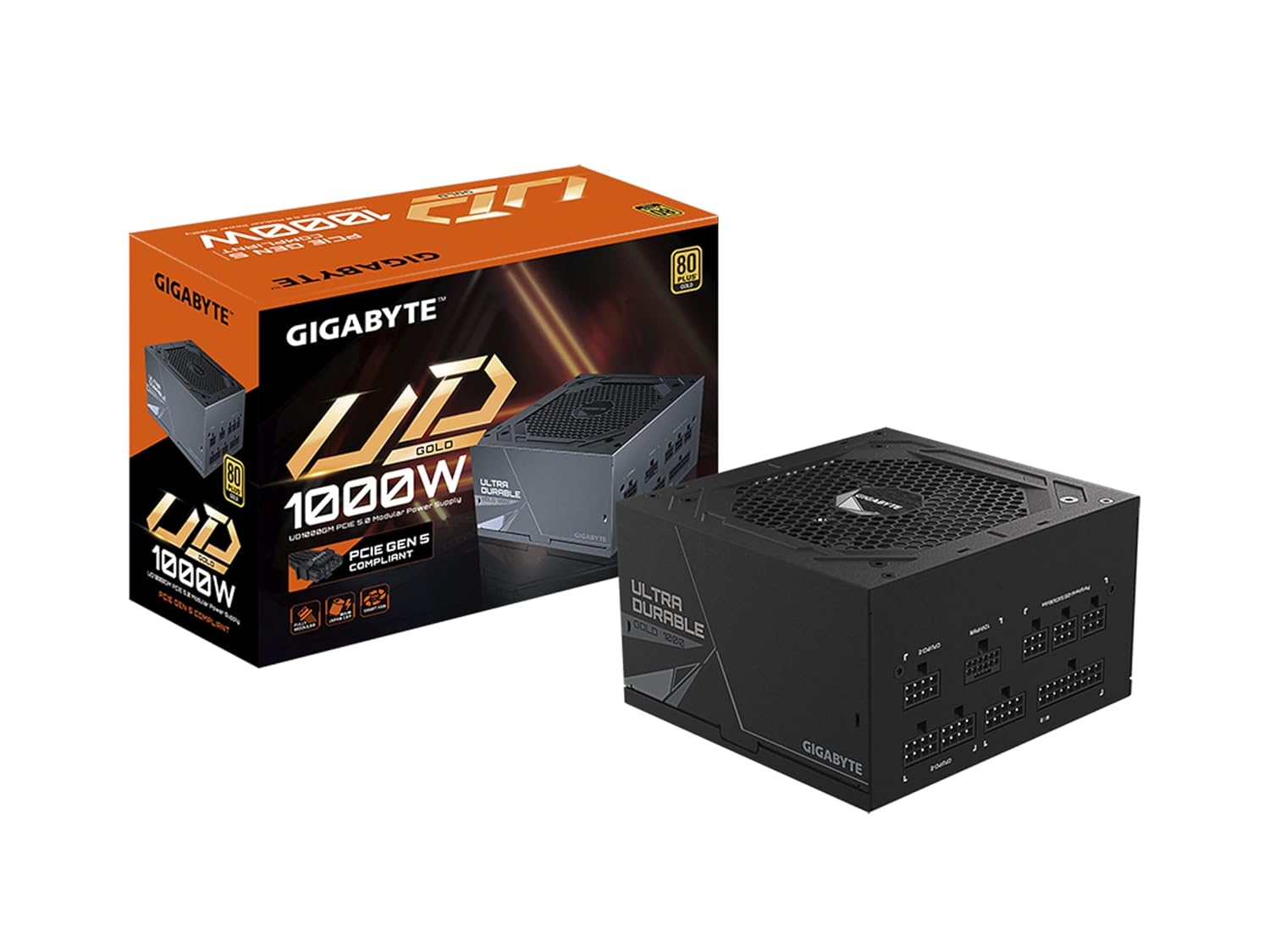 GIGABYTE GP-UD1000GM PG5 1000W PCIE 5.0 80 PLUS GOLD FULLY MODULAR SMPS
