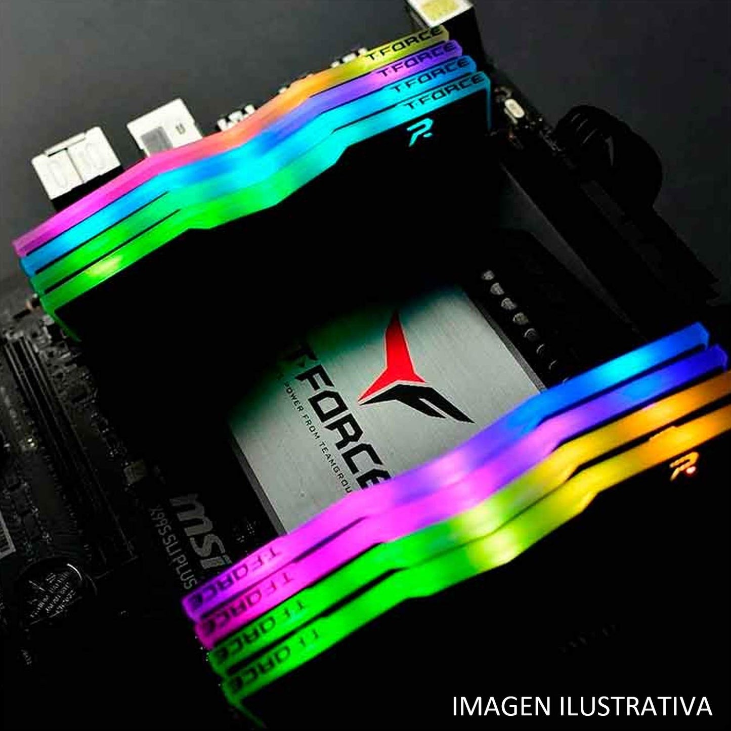TEAMGROUP T-FORCE DELTA RGB 8GB (8GBX1) DDR4 3600MHZ BLACK