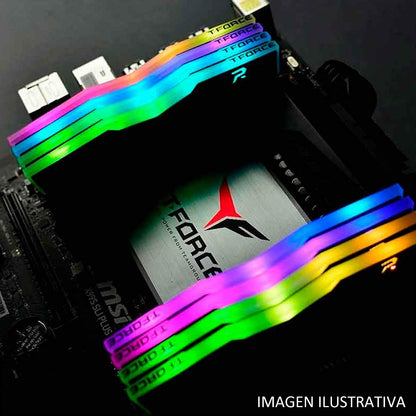 TEAMGROUP T-FORCE DELTA RGB 8GB (8GBX1) DDR4 3600MHZ BLACK