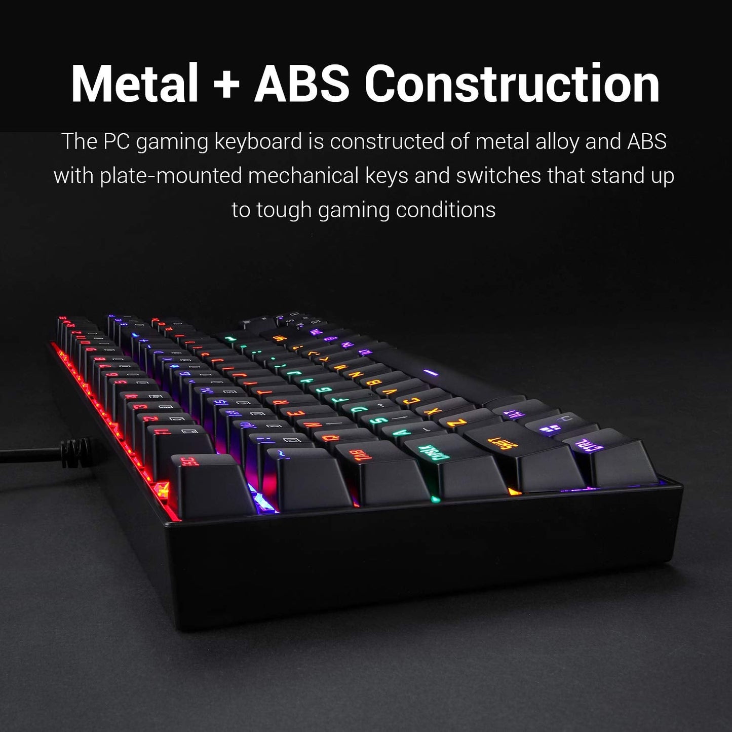 REDRAGON Kumara K552 Rainbow Tenkeyless Mechanical Gaming Keyboard ( Black ) ( Red Switch )