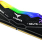 TEAMGROUP T-FORCE DELTA RGB 32GB (16GBX2) DDR5 7200MHZ DESKTOP RAM (BLACK)