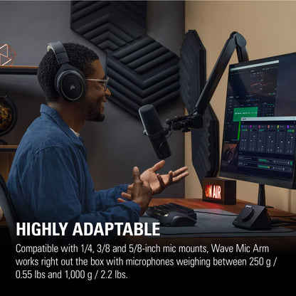 ELGATO WAVE MIC ARM - PREMIUM BROADCASTING BOOM ARM 10AAM9901