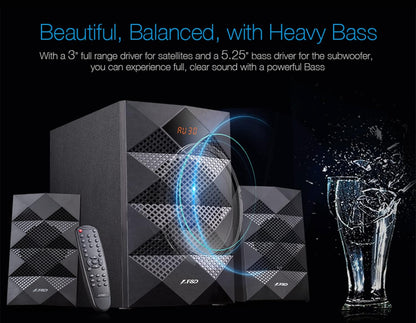 F&D A180X 2.1 CHANNEL MULTI MEDIA SPEAKER BLACK | WIRELESS BLUETOOTH SPEAKERS