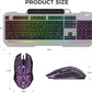 AULA T102 Full Size Membrane Wired Gaming Keyboard and Mouse Combo ( Grey )