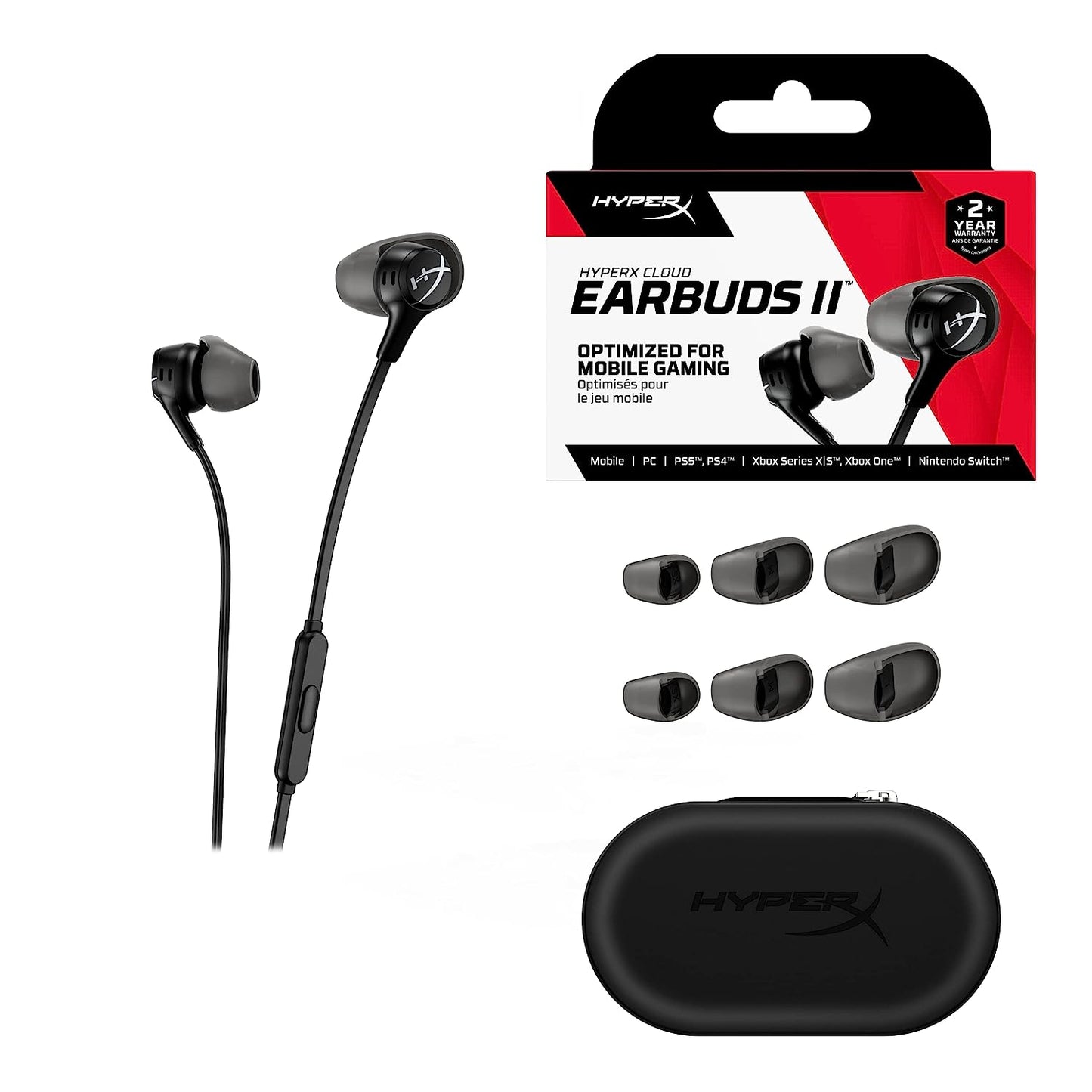 HYPERX Cloud Earbuds II Gaming Earphones (Black)