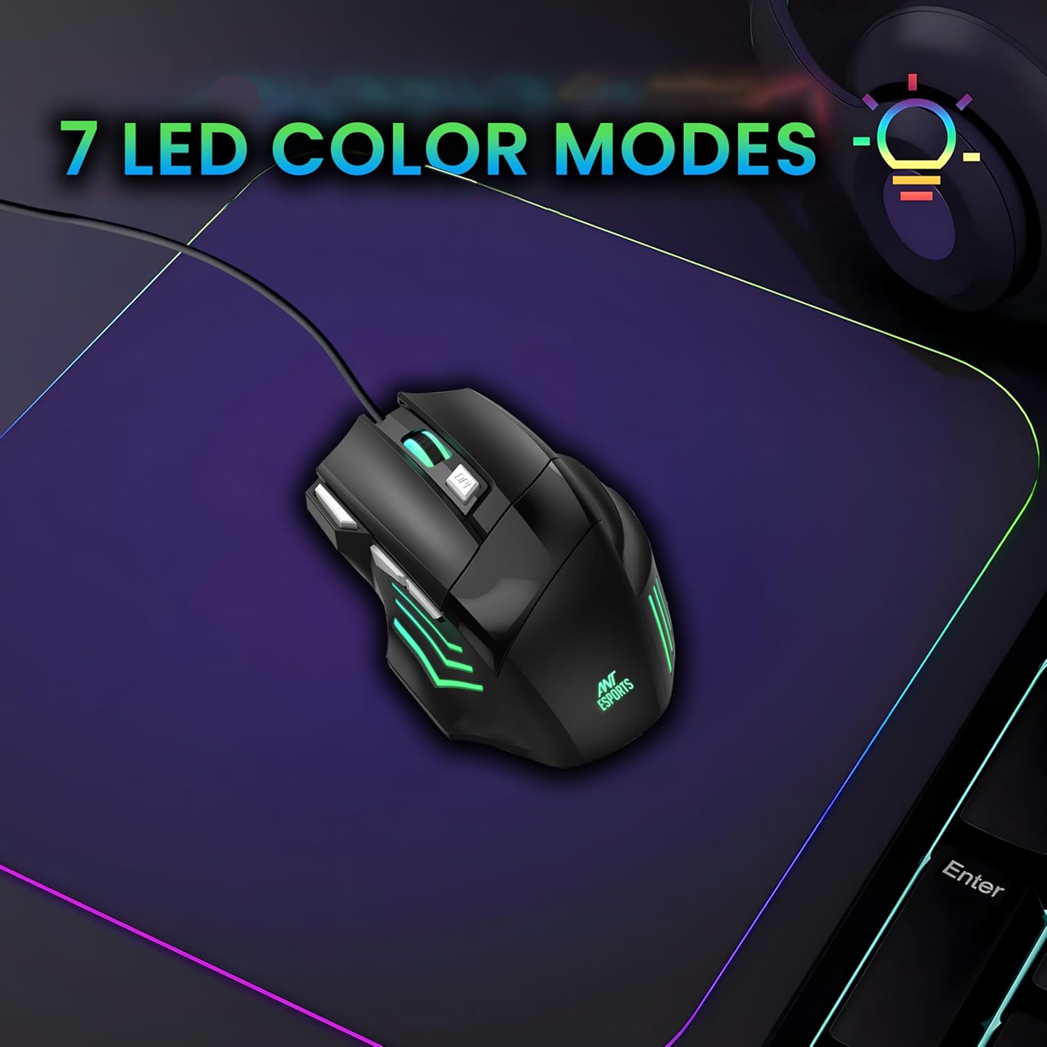ANT ESPORTS THUNDER 30 WIRED MECHANICAL GAMING KEYBOARD MOUSE COMBO