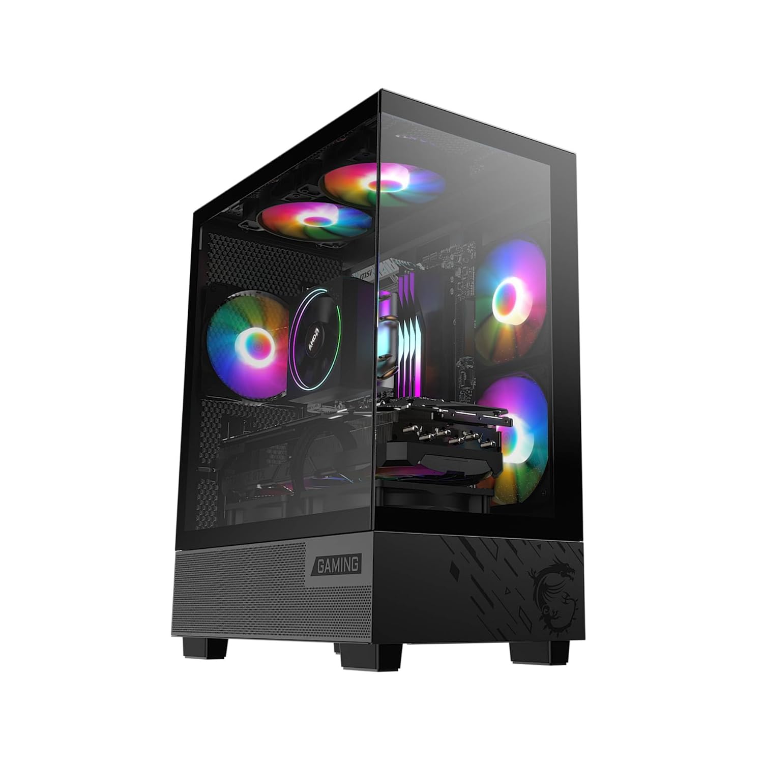 MSI PAG PANO M110A MID TOWER GAMING PC CASE - BLACK