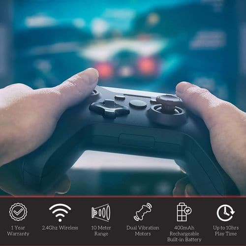 CLAW Shoot Wireless Gamepad Controller for PC (2.4Ghz + USB)