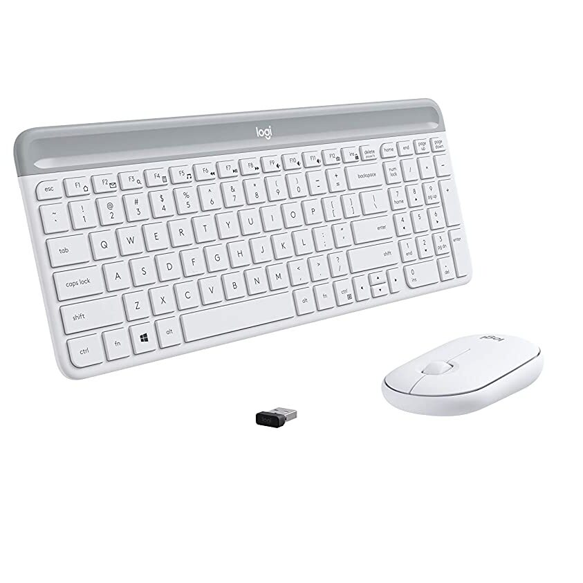 LOGITECH MK470 Slim Full Size Wireless Combo ( Off-White )
