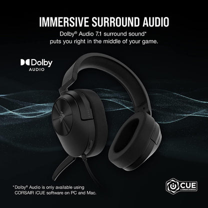 CORSAIR HS55 SURROUND HEADSET CARBON