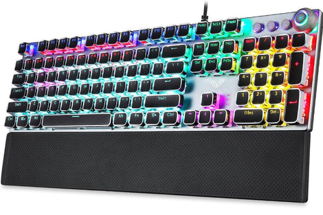 AULA F2088 Full Size Wired Mechanical Gaming keyboard ( Black ) ( Blue Switch ) ( F2088B )