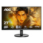 AOC 27 VA, QHD 2560 x 1440, 100 Hz, 250 cd/m², 4 ms, HDMI 2.0 x 1, DP 1.2 x1, NTSC 99% / sRGB 120%