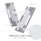 REDRAGON K617 FIZZ 60% WIRED RGB RED SWITCH GAMING KEYBOARD WHITE AND GREY