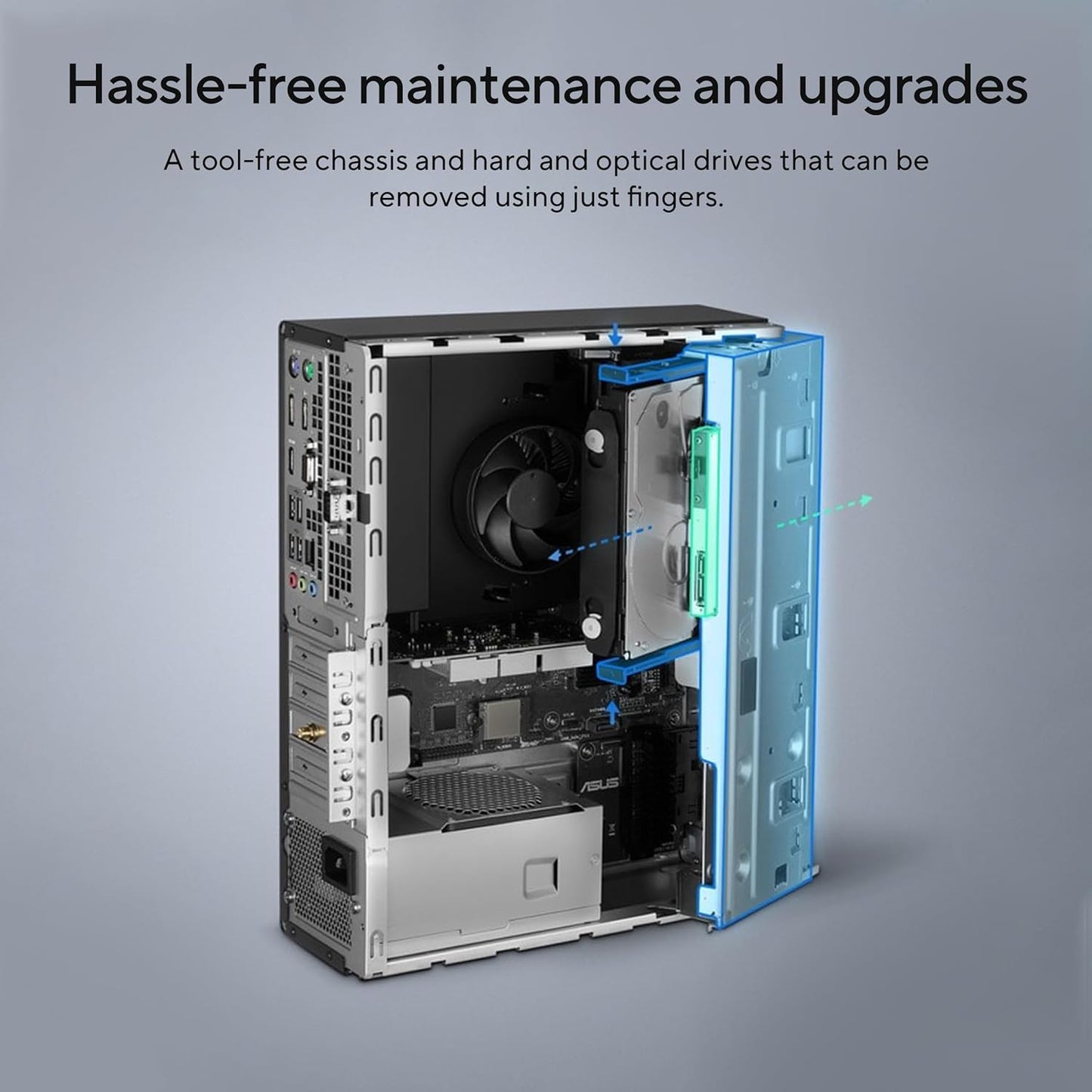 ASUS S500SE, CONSUMER TOWER PC, 13TH GEN, INTEL CORE I3-13100, (8GB/512GB PCIE SSD/WINDOWS 11 HOME) S500SE-313100061W